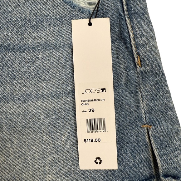 Joe's Jeans Blue Distressed Jean Shorts Casual Summer Style - Picture 8 of 10